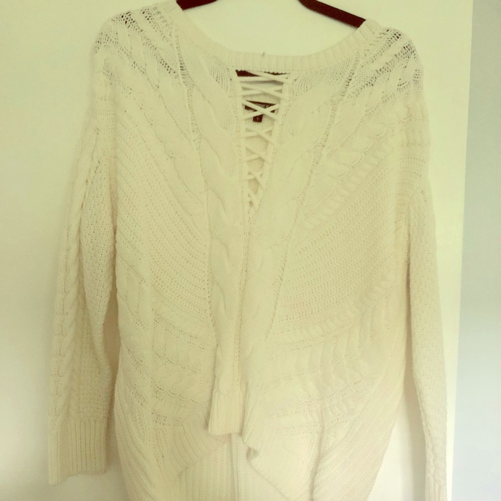 Express cream sweater